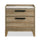["Sable Bedside 2-Drawer Nightstand, 24##PACKAGEDETAILSquot;W x 24##PACKAGEDETAILSquot;H - Light Brown"]