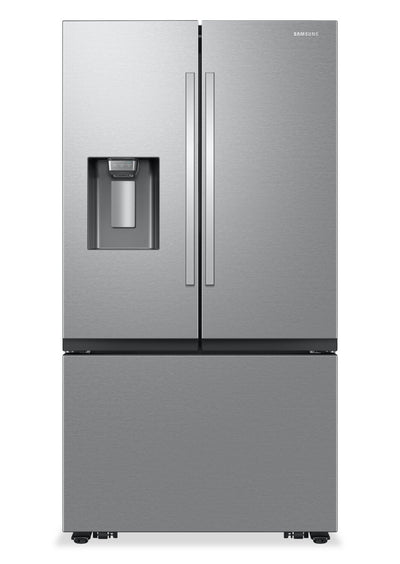 Samsung Bespoke AI 35.75” 26 Cu. Ft 3-Door French Door Refrigerator – Silver - RF27CG5B30SRAA | Réfrigérateur à 3 portes Samsung Bespoke de 26 pi3 et de 35,75 po à portes françaises avec IA - argenté - RF27CG5B30SRAA