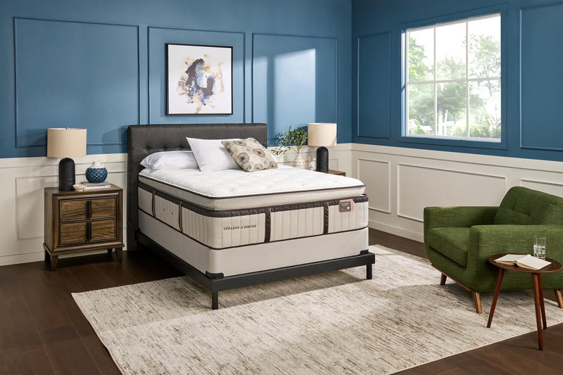 Stearns & Foster® Swansea Luxury Euro Pillowtop Full Mattress Set