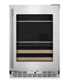 KitchenAid 24\" Beverage Centre with Wood-Front Racks – PrintShield™ Stainless Steel - KUBR524SPS 