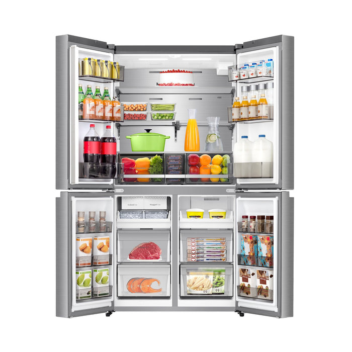 Hisense 36\" 22.5 Cu. Ft. Couter-Depth French 4-Door Refrigerator - Stainless Steel - RQ23G4FSEI