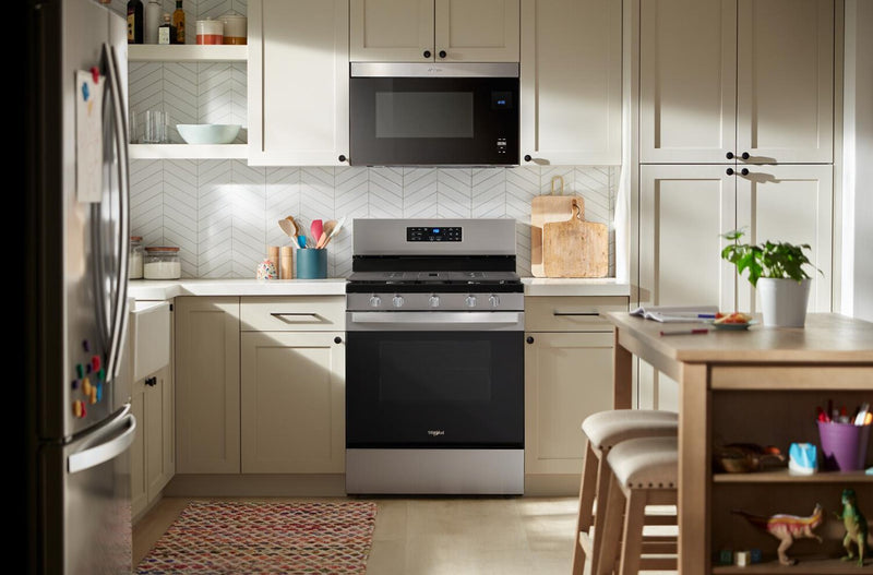 Whirlpool 30\" 5.0 Cu. Ft. Gas Range with Air Cooking – Fingerprint Resistant Stainless Steel - WFGS4530SZ