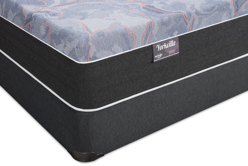 Springwall Yorkville Smooth Top Firm Queen Mattress Set