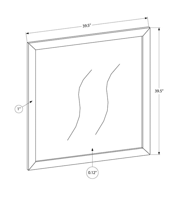 Elite Bedroom Dresser Mirror, Attachable, Wall Hanging - White