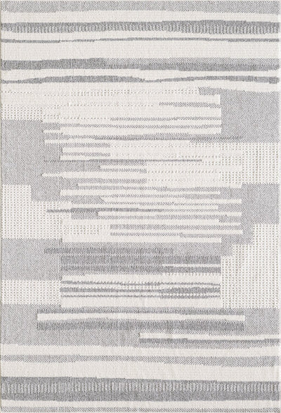 Rhodes Checkered Grey Area Rug - 5'3" x 7'7" | Carpette Rhodes grise à motif à carreaux - 5 pi 3 po x 7 pi 7 po
