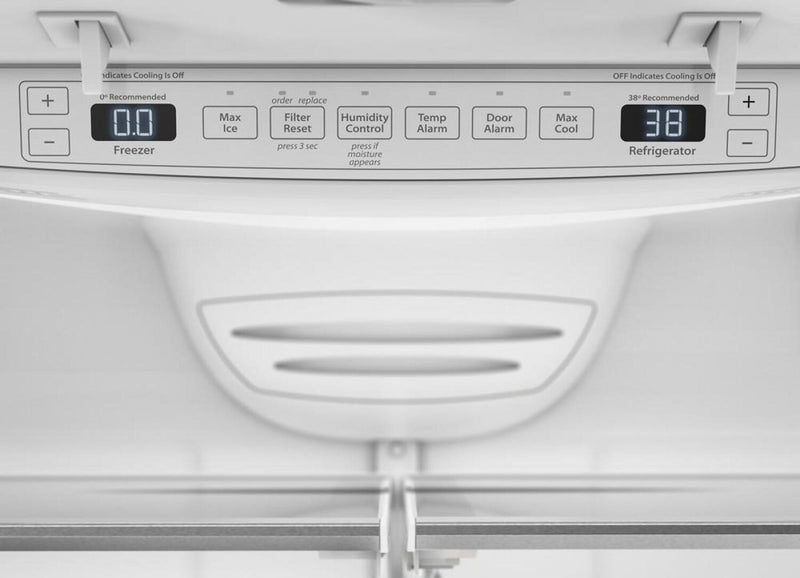 KitchenAid 36\" 20 Cu. Ft. Counter-Depth French-Door Refrigerator - Black Stainless Steel - KRFC136RBS