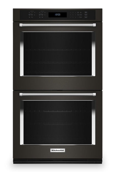 KitchenAid 27\" 8.6 Cu. Ft. Double Wall Oven with Air Fry - KOED527PBS
