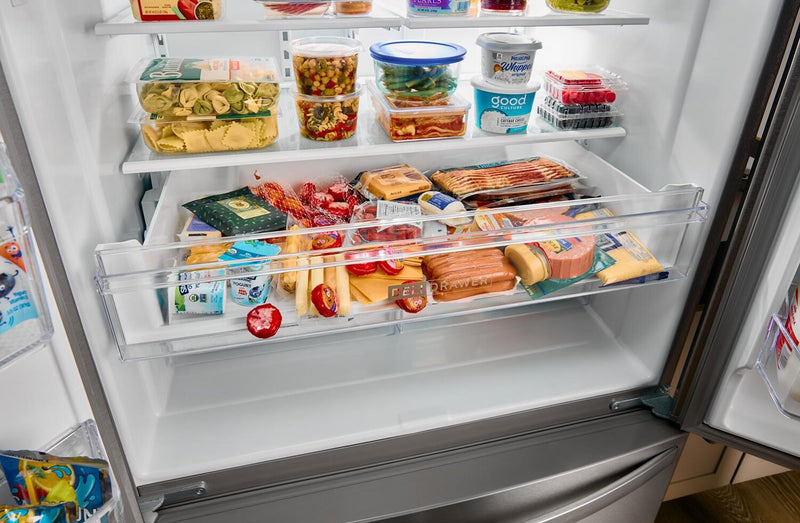 Whirlpool 36\" 25 Cu. Ft. French-Door Refrigerator with Ice and Water Dispenser - WRFF3436RZ