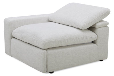 Sky Modular 45.75" Fabric Left-Facing Power Reclining Chair with Feather Down Cushions - Nathan Wheat | Fauteuil de gauche à inclinaison électrique modulaire Sky de 45,75 po en tissu avec coussins en duvet et plumes - blé Nathan