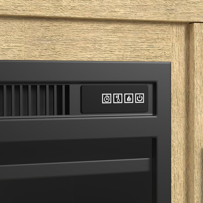 Lenore 60\" Electric Fireplace TV Stand with Storage - Natural