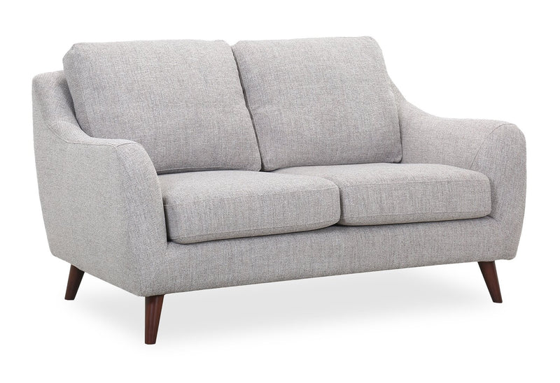 Zoey 59.5\" Fabric Loveseat - Grey