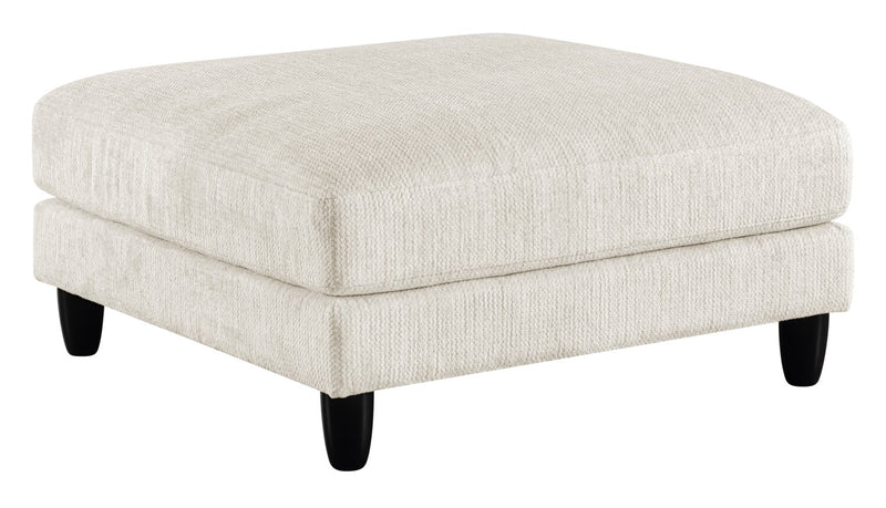 Lounge Modular 40\" Chenille Fabric Ottoman – Beige 