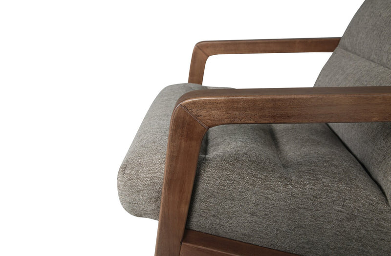 Cove 28\" Chenille Fabric Accent Chair – Green 