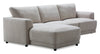 Voyage Modular 3-Piece Left-Facing Fabric Sectional with Removable Back Cushions – Beige