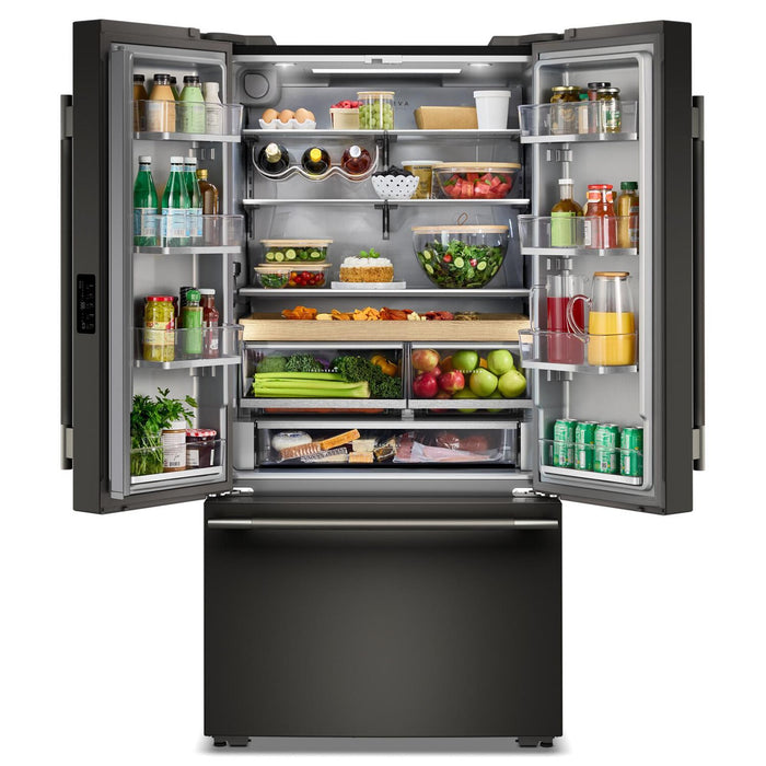 KitchenAid Counter-Depth French Door Refrigerator with Internal Water Dispenser – Black Ore - KRFC336SBE