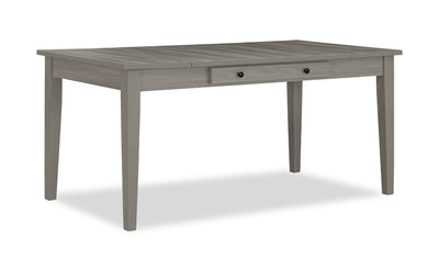 Cove Dining Table with Storage Drawers, Melamine, 66"W - Grey | Table salle à manger Cove de 66 po (L) en mélamine avec tiroirs de rangement - grise