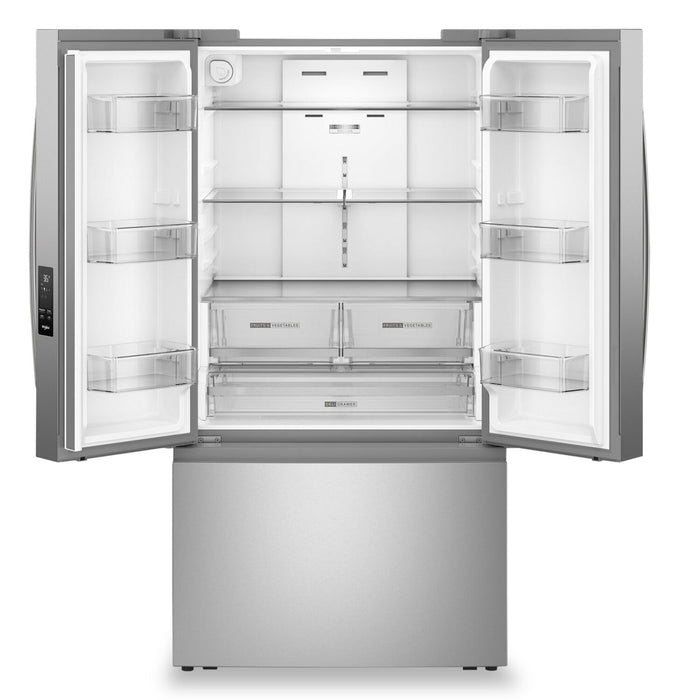 Whirlpool 36\" 31 Cu. Ft. French-Door Refrigerator with Ice Maker - Stainless Steel - WRFF3136SZ