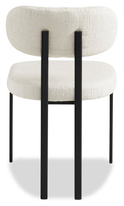 Rio 5pc Dining Set with Table & 4 Chairs, Metal Pedestal Base, 36\"W Round - Black & Taupe