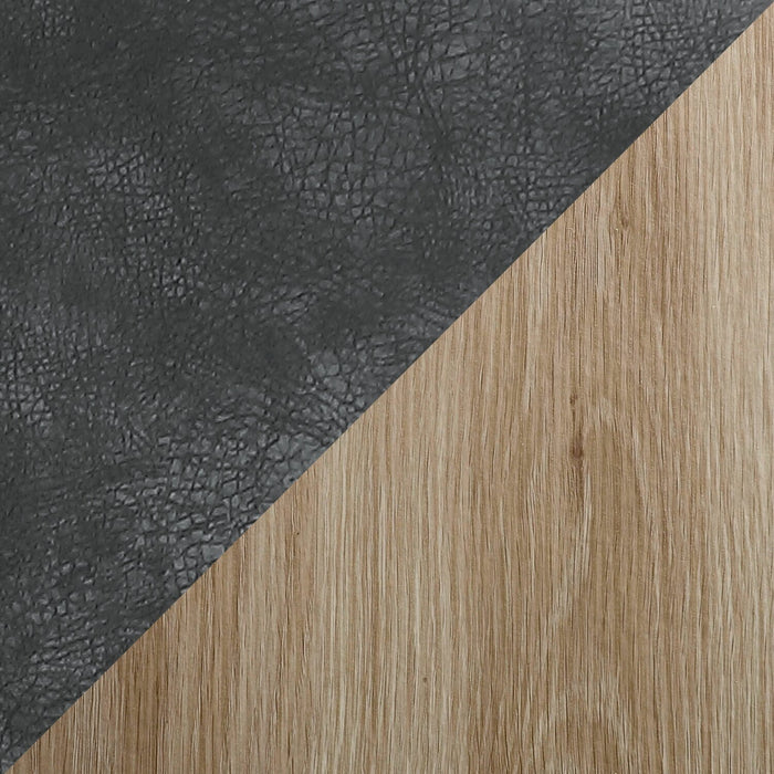 Joss 7pc Dining Set with Table & 6 Bay Chairs, 63-86.5\"W Butterfly Extension, Metal – Charcoal