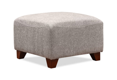 Zello 22" Linen-Look Fabric Ottoman - Linen | Pouf Zello de 22, po en tissu d'apparence lin - Lin
