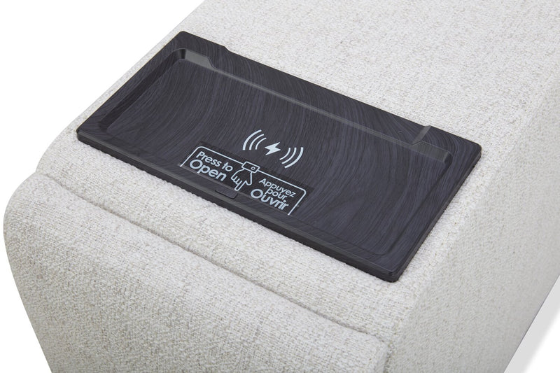 Sky Modular 13\" Fabric Storage Console with USB Port - Nathan Wheat