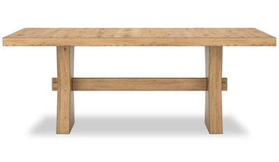 Shaw Dining Table, Trestle Base, 78"W - Natural | Table de salle à manger Shaw de 78 po (L) avec base à tréteaux - naturelle