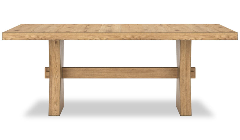 Shaw Dining Table, Trestle Base, 78\"W - Natural