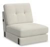 BLOK Modular Armless Chair – Ivory Boucle