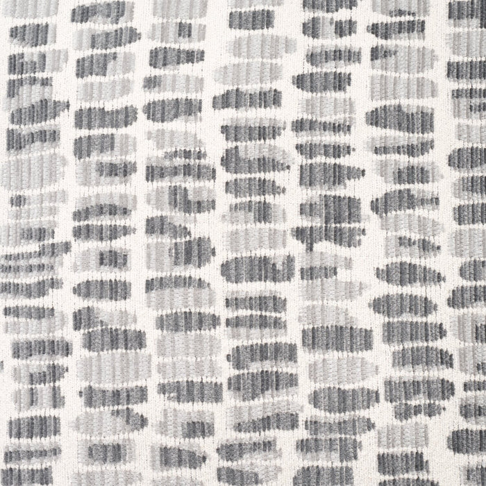 Made in Canada Morgan 3-Piece Left-Facing Chenille Fabric Wrap Sectional with Accent Pillows - Grey