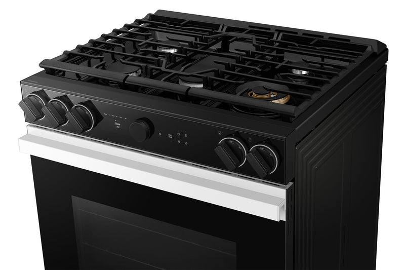Samsung 6 Cu. Ft. Smart Gas Slide In Range with Oven Camera - White Glass - NSG6DB870012AA