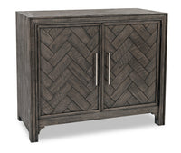 Keena Solid Wood Accent Cabinet - Grey 