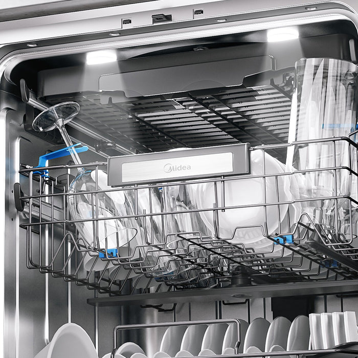 Midea 24\" Top Control Dishwasher with 3-Stage Total Drying – Stainless Steel - MDT24P3CST