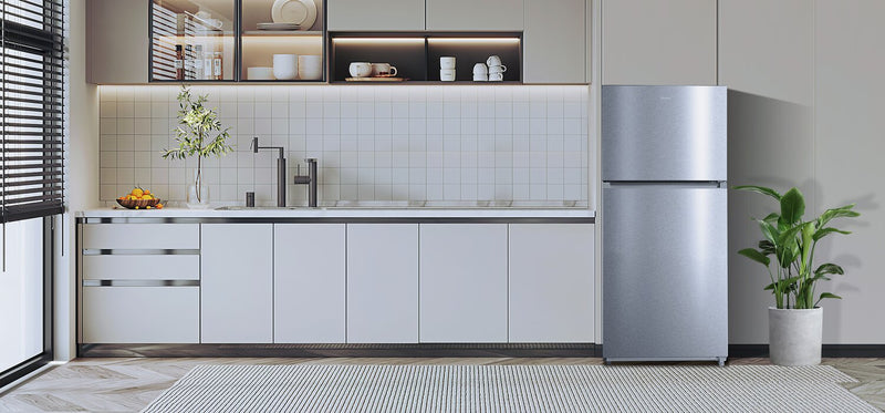 Midea 30” 20.5 Cu. Ft. Top Mount Freezer Refrigerator – Stainless Steel - MRT21D2BST