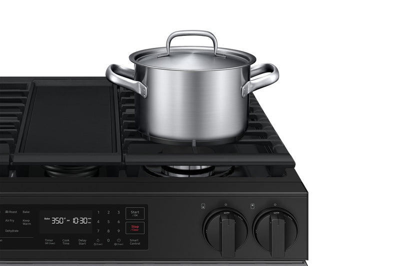 Samsung 6 Cu. Ft. Smart Gas Slide In Range with Air Fry and Fan Convection - Stainless Steel - NSG6DG8300SRAA