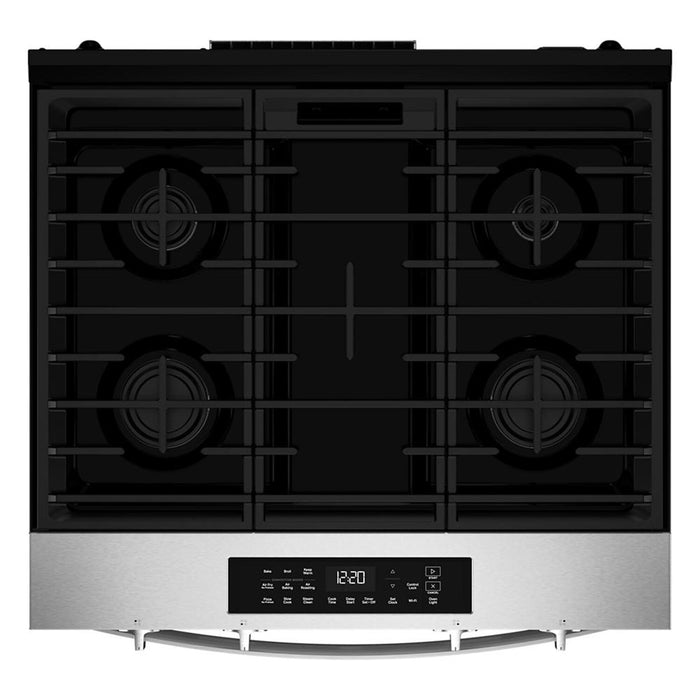 Whirlpool 30\" 5.0 Cu. Ft. Smart Gas Range with Air Cooking - FingerPrint Resistant Stainless Steel- WSGS4530TZ