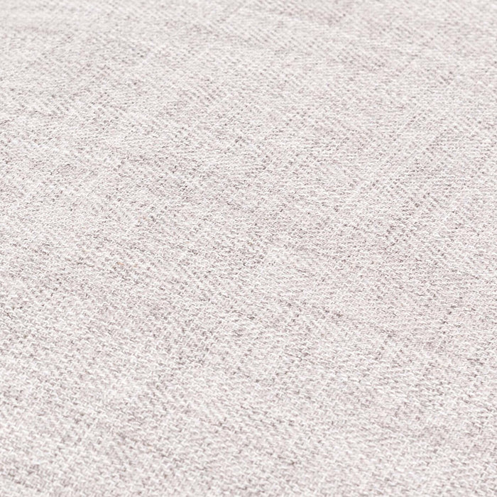 Kort & Co. Freeman 37\" Linen-Look Fabric Chair with Wood Legs and Tufted Back Cushion - Dove White