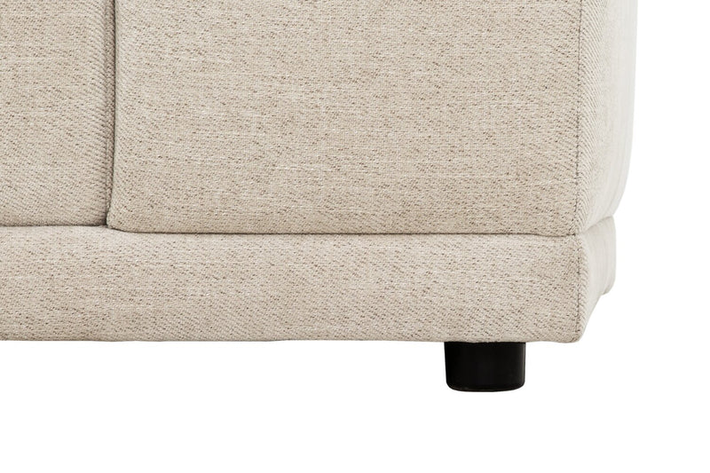 Oaklyn Modular 5-Piece Fabric Sectional with Tufted Seat Cushions - Beige