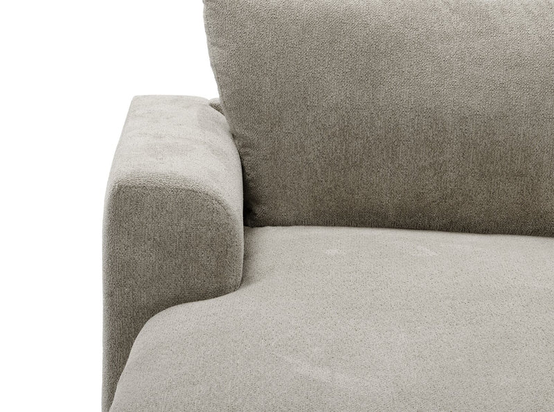 Voyage Modular 6-Piece Left-Facing Fabric Sectional with Console and Removable Back Cushions – Beige