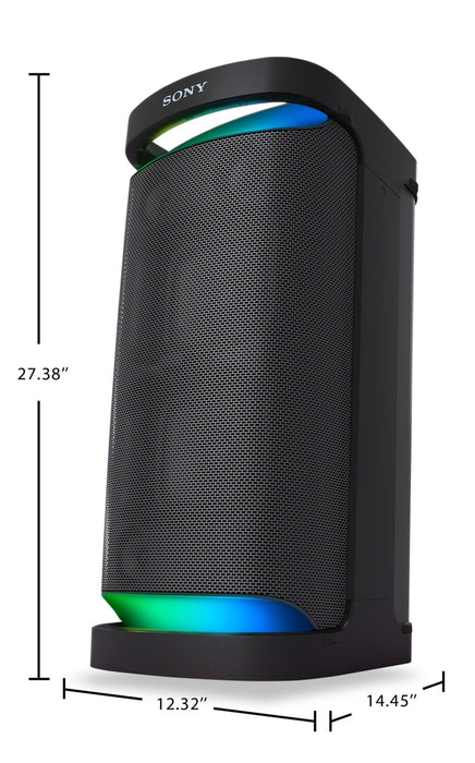 SONY X-Series Wireless Portable Bluetooth Karaoke Party Speaker IPX4 Splash-Resistant with 25 Hour-Battery (SRSXP700)