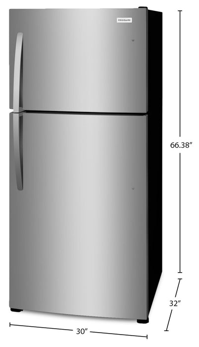 Frigidaire 30” 20 Cu. Ft. Top Freezer Refrigerator – Stainless Steel - FFHT2022AS