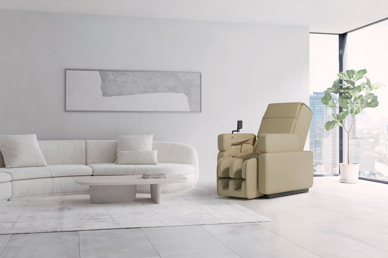 Panasonic Real Pro High Quality Synthetic Leather Full Body Massage Chair – Beige