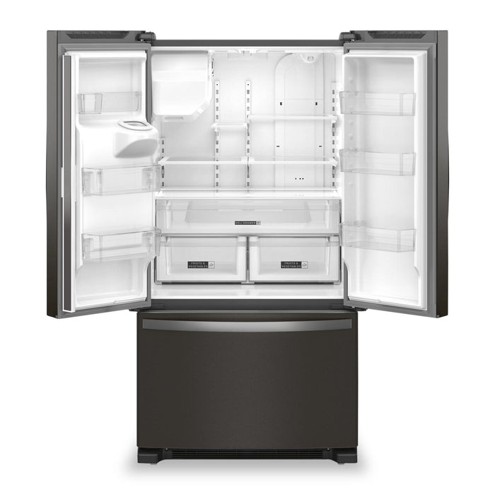 Whirlpool 36\" 25 Cu. Ft. French-Door Refrigerator with Ice and Water Dispenser - WRFF3436RV