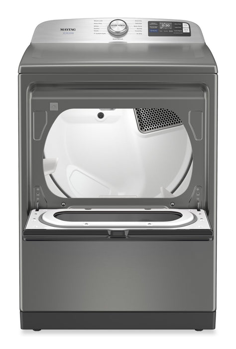 Maytag 7.4 Cu. Ft. Pet Pro Top Load Electric Dryer - Radiant Silver - YMED7205RR