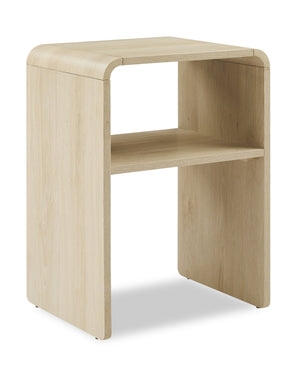 Odin Bedside Nightstand with Storage Shelf, 18