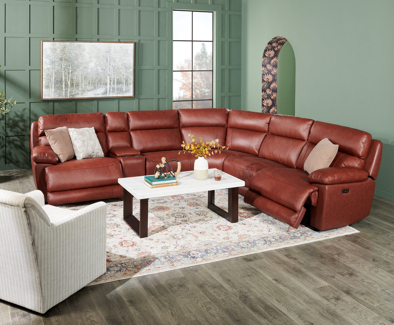 Leather Corner Sofa Red Leather Sectional Recliner Stressless