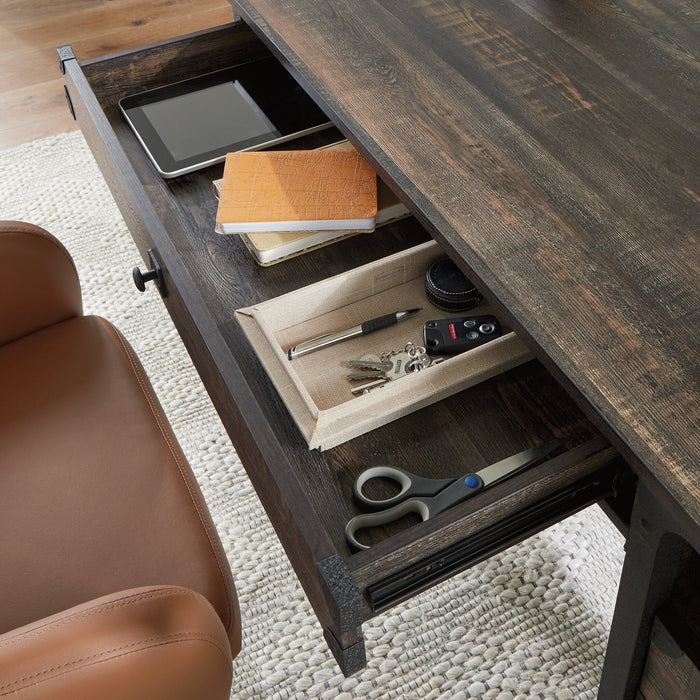 Steel River 60.08\" Commercial Grade Computer Office Desk with 3-Drawers - Carbon Oak