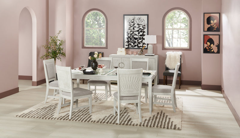 Vida Dining Chair with Polyester Fabric - Sand