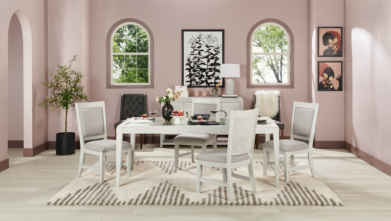 Vida Dining Chair with Polyester Fabric - Sand