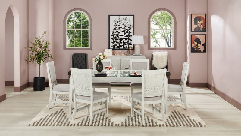 Vida Dining Chair with Polyester Fabric - Sand