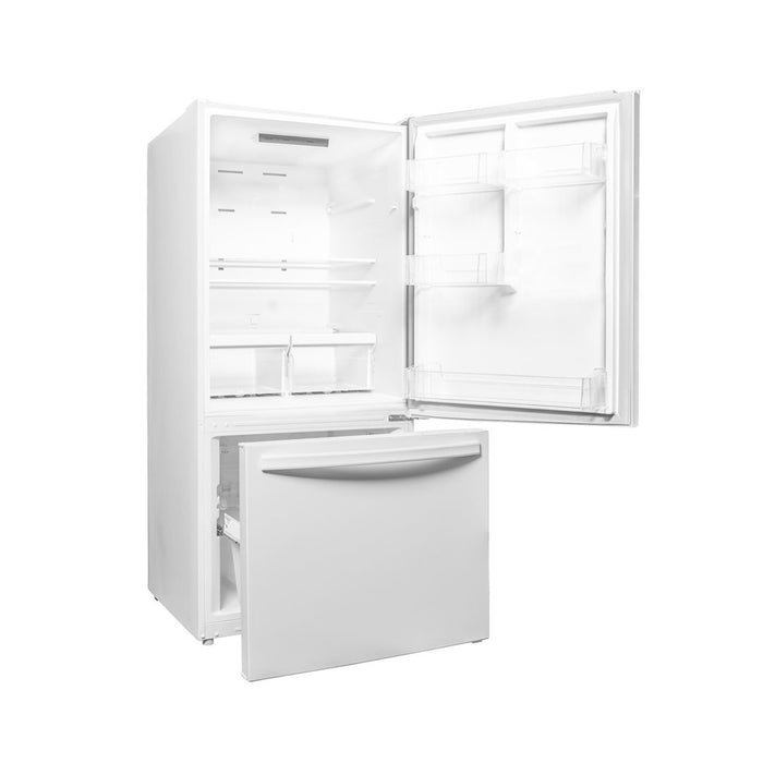 Danby Designer 29.5\" 18.7 Cu. Ft. Bottom Mount Apartment Fridge - White - DBM187E1WDB